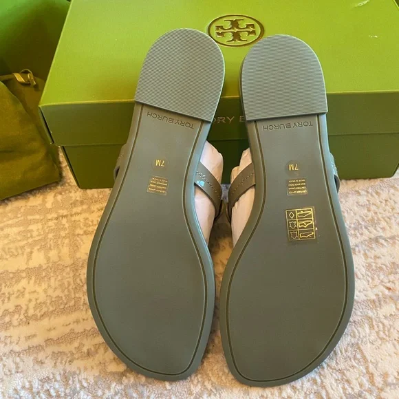 Tory Burch Women’s Miller Patent Leather Sandals - Picture 7 of 9